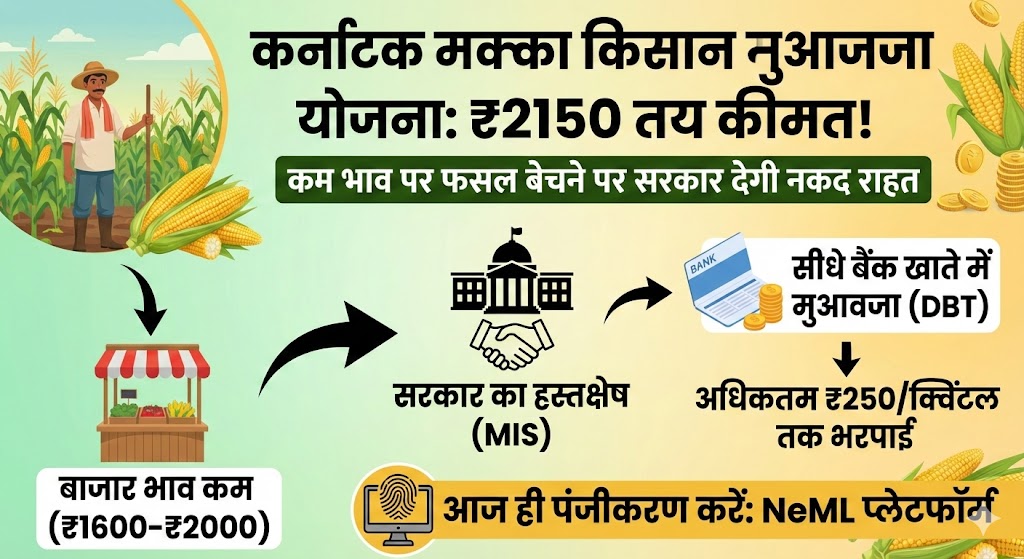 मक्का किसानों को ₹2150 का भाव! कम कीमत पर बिकी फसल तो सरकार देगी मुआवजा - तुरंत देखें लिस्ट