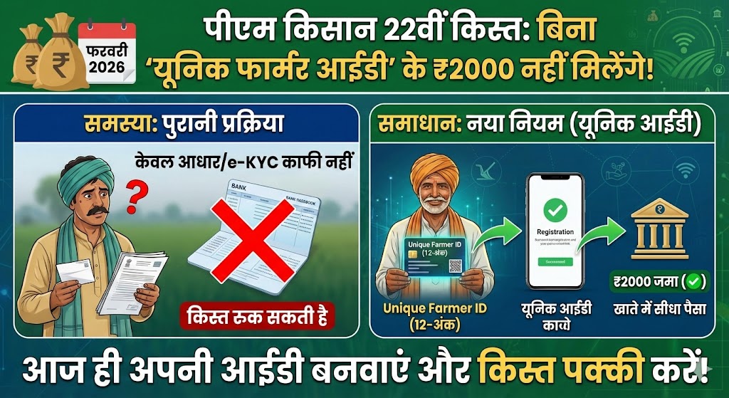 PM Kisan 22nd Installment: ₹2000 अटक जाएंगे! बिना Farmer ID के नहीं मिलेगी किस्त, जानें Registration का सही तरीका