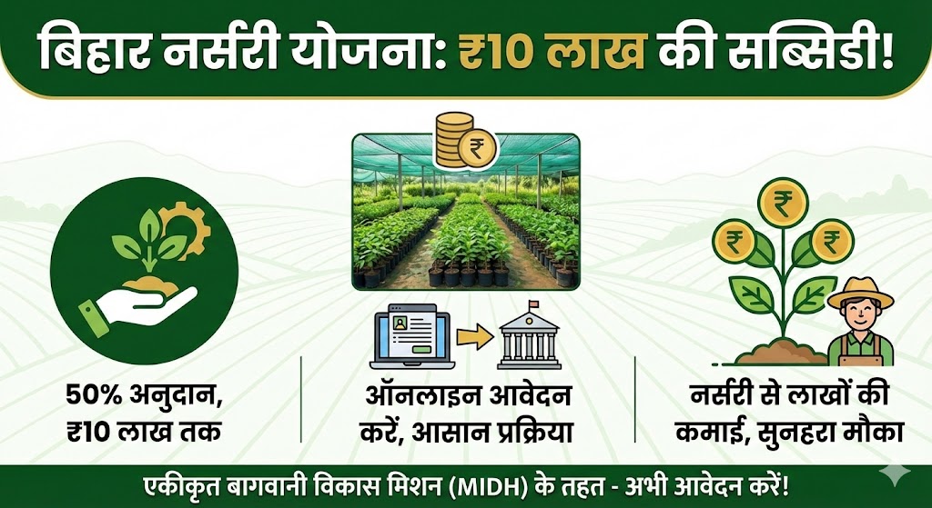 Nursery Subsidy 2026: अब नर्सरी बिजनेस से कमाएं लाखों! सरकार दे रही है ₹10 लाख की सब्सिडी - जानें कैसे