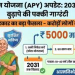 Atal Pension Yojana 2026: मोदी सरकार का बड़ा ऐलान! 2031 तक बढ़ी योजना, मिलेंगे ₹5000 महीना - अभी देखें