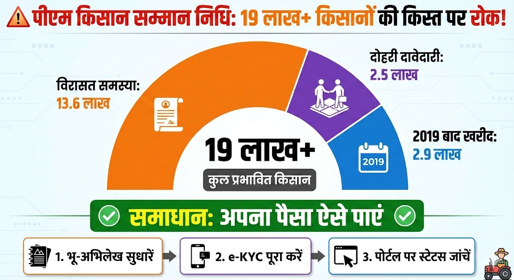 PM Kisan 19th Installment: 19 लाख किसानों का पैसा अटका! लिस्ट में अपना नाम ऐसे चेक करें